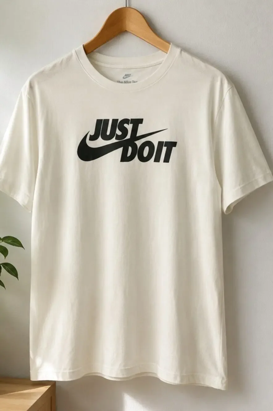 white Nike Sportswear JDI Men's T-shirt Large